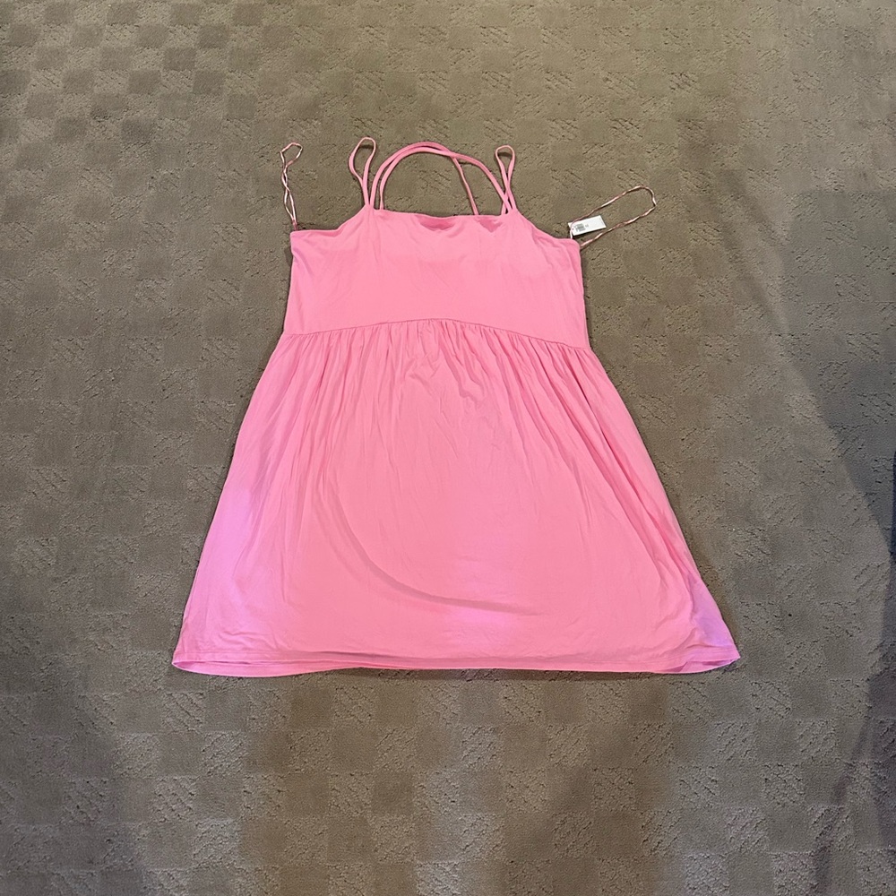 Pink Spaghetti Strap Dress